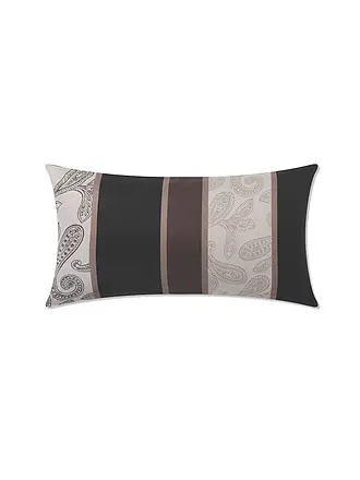 JOOP | Satin Kissenhülle 40x80cm PAISLEY STRIPES Schwarz | 